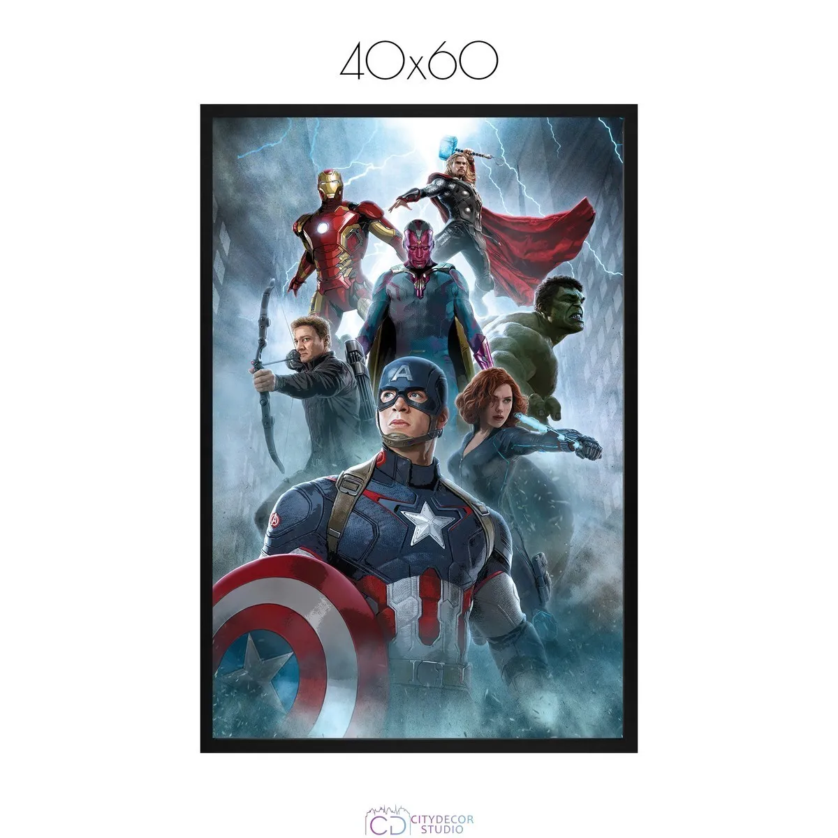 Постер Citydecor Мстители арт. 10 (1 постер 40x60 см без рамы)