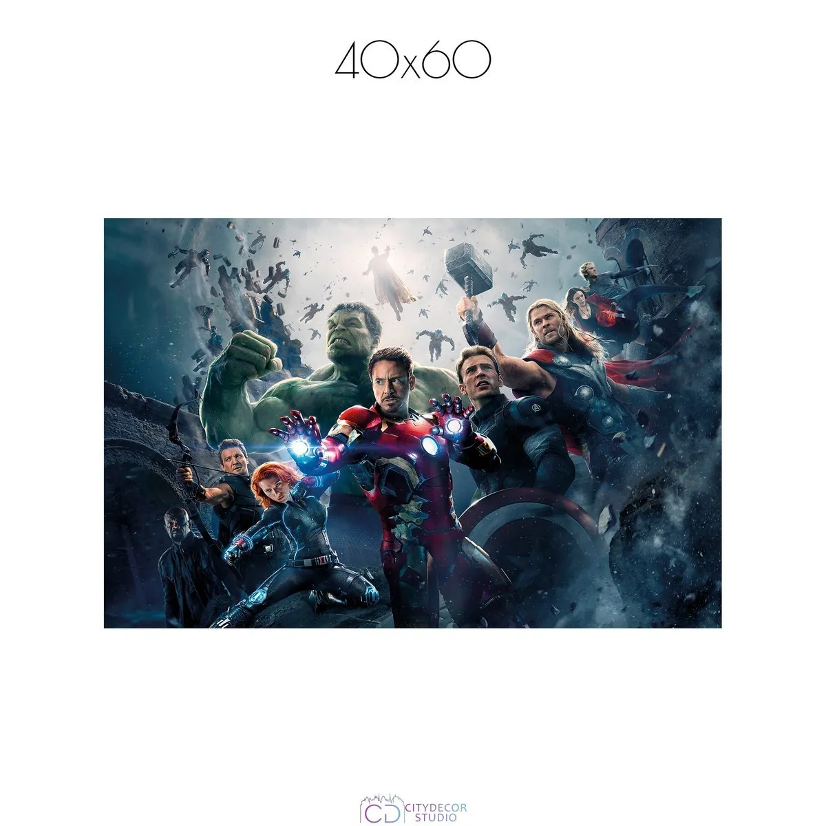 Постер Citydecor Мстители арт. 15 (1 постер 40x60 см без рамы)