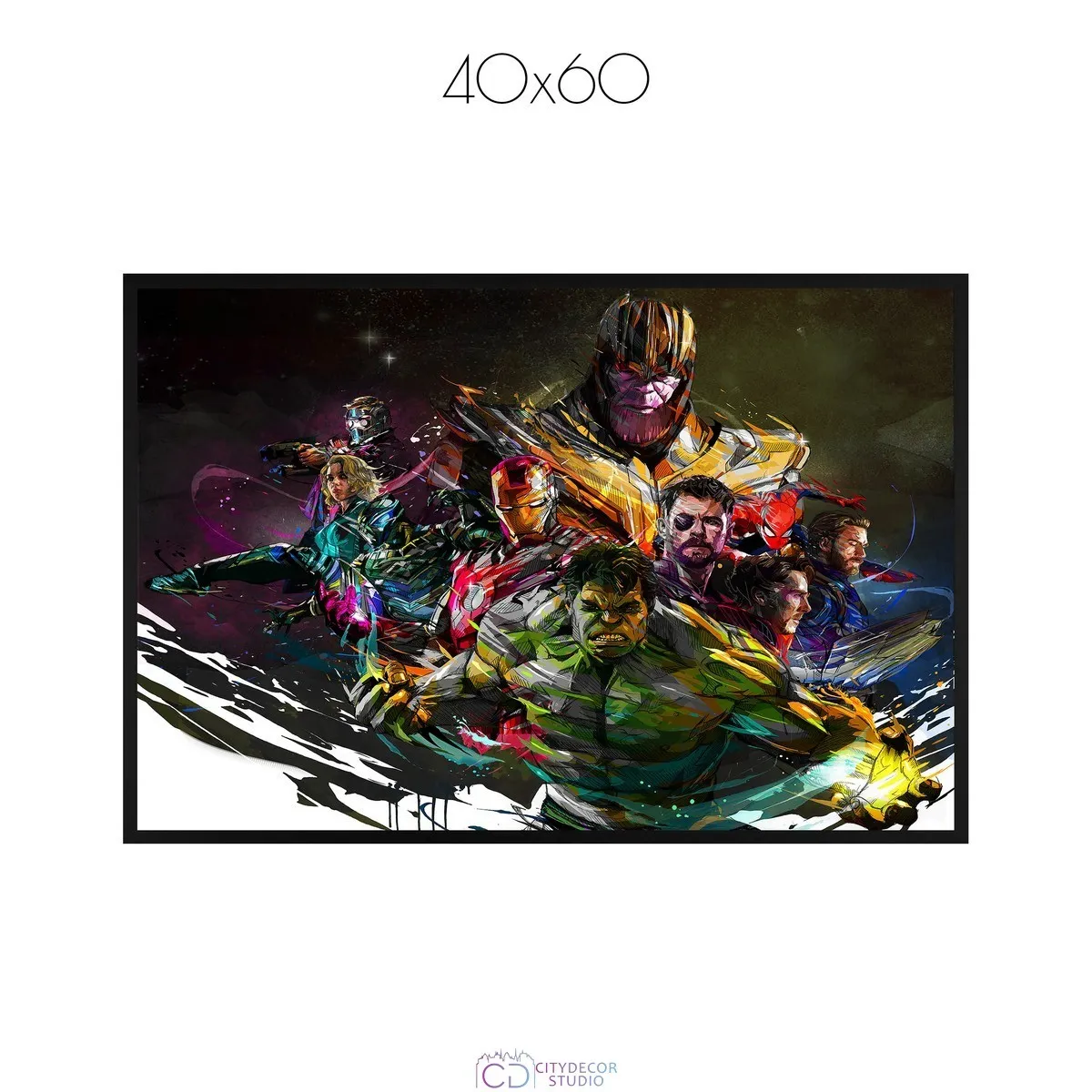 Постер Citydecor Мстители арт. 17 (1 постер 40x60 см без рамы)