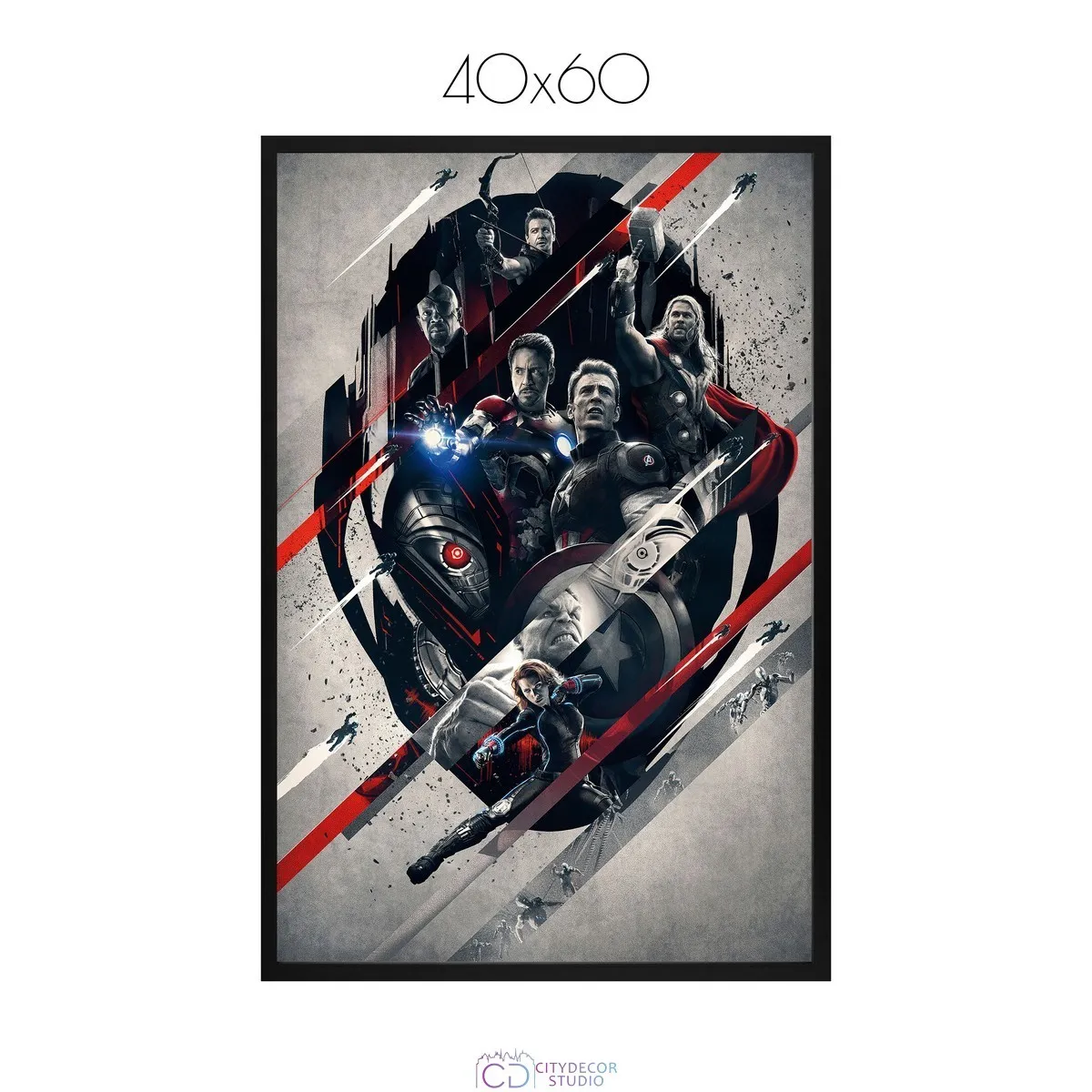 Постер Citydecor Мстители арт. 4 (1 постер 40x60 см без рамы)