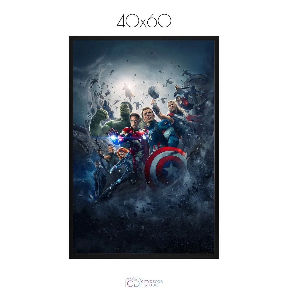Постер Citydecor Мстители арт. 7 (1 постер 40x60 см без рамы)