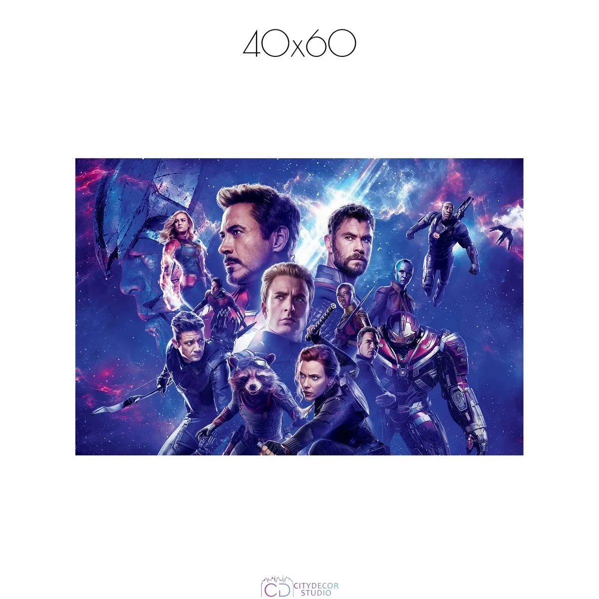 Постер Citydecor Мстители арт. 8 (1 постер 40x60 см без рамы)