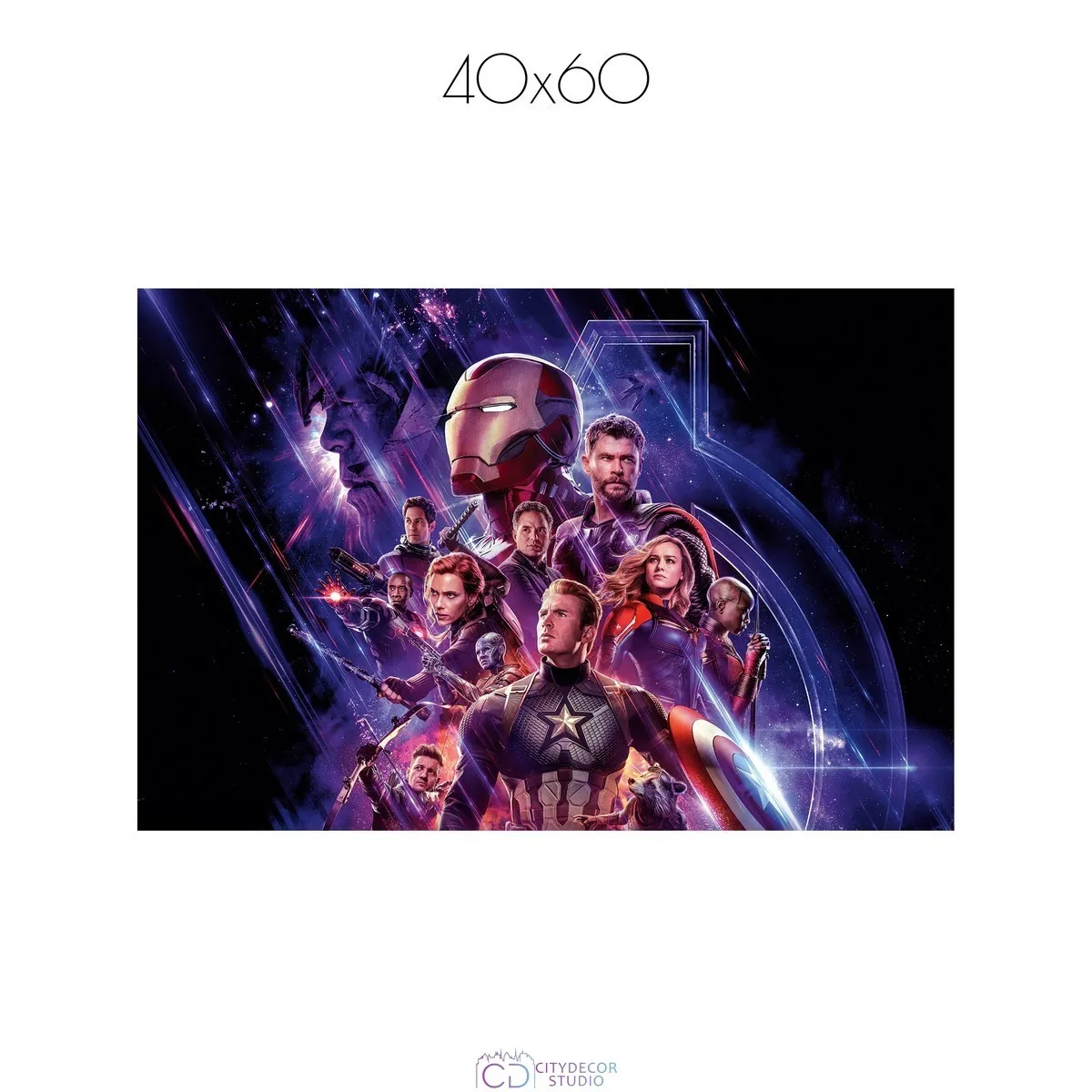 Постер Citydecor Мстители арт. 9 (1 постер 40x60 см без рамы)