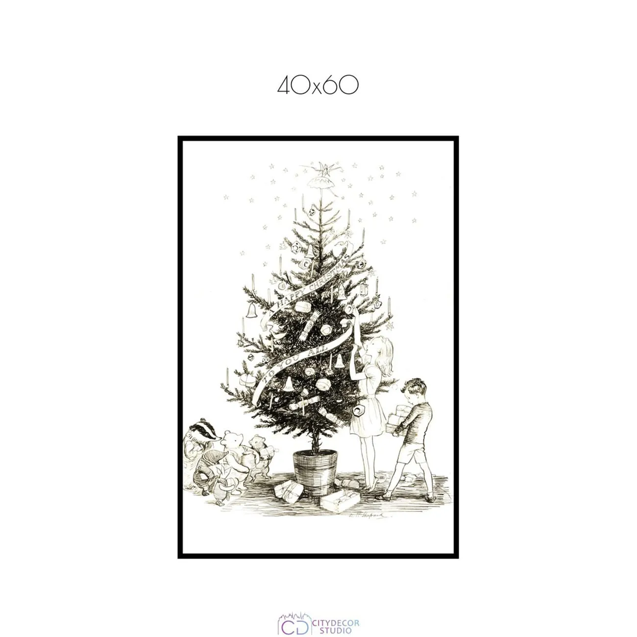 Постер Citydecor New Year арт. 8 (1 постер 40x60 см без рамы)