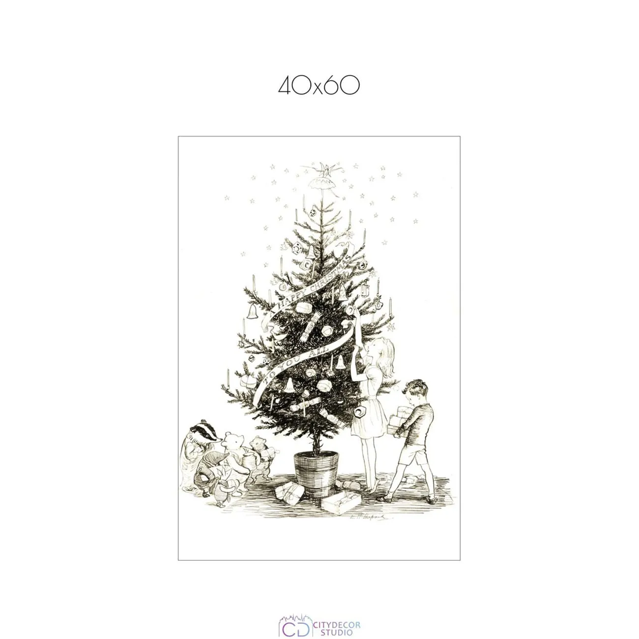 Постер Citydecor New Year арт. 8 (1 постер 40x60 см без рамы)