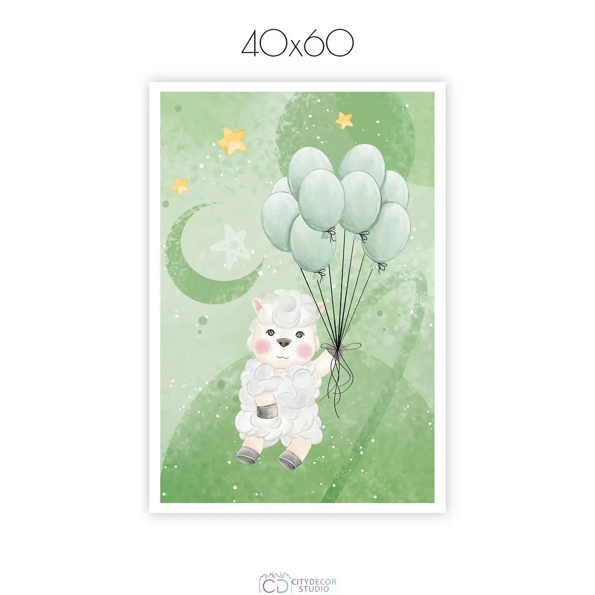 Дизайнерский постер Citydecor Овечки арт. 18 (1 постер 40x60 см без рамы)