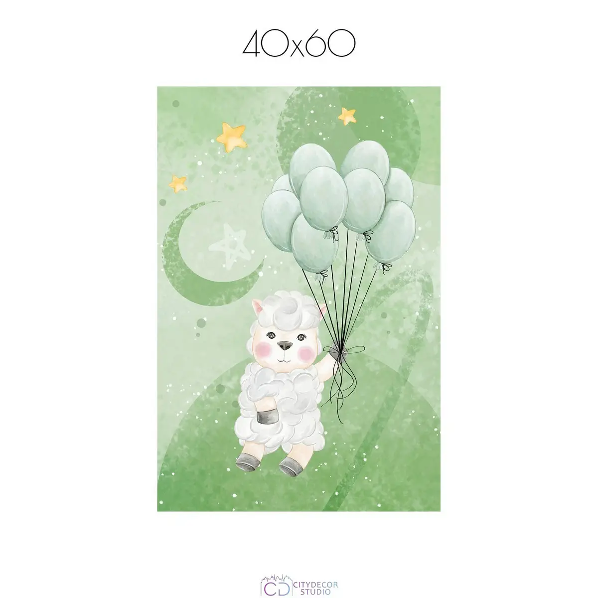 Дизайнерский постер Citydecor Овечки арт. 18 (1 постер 40x60 см без рамы)