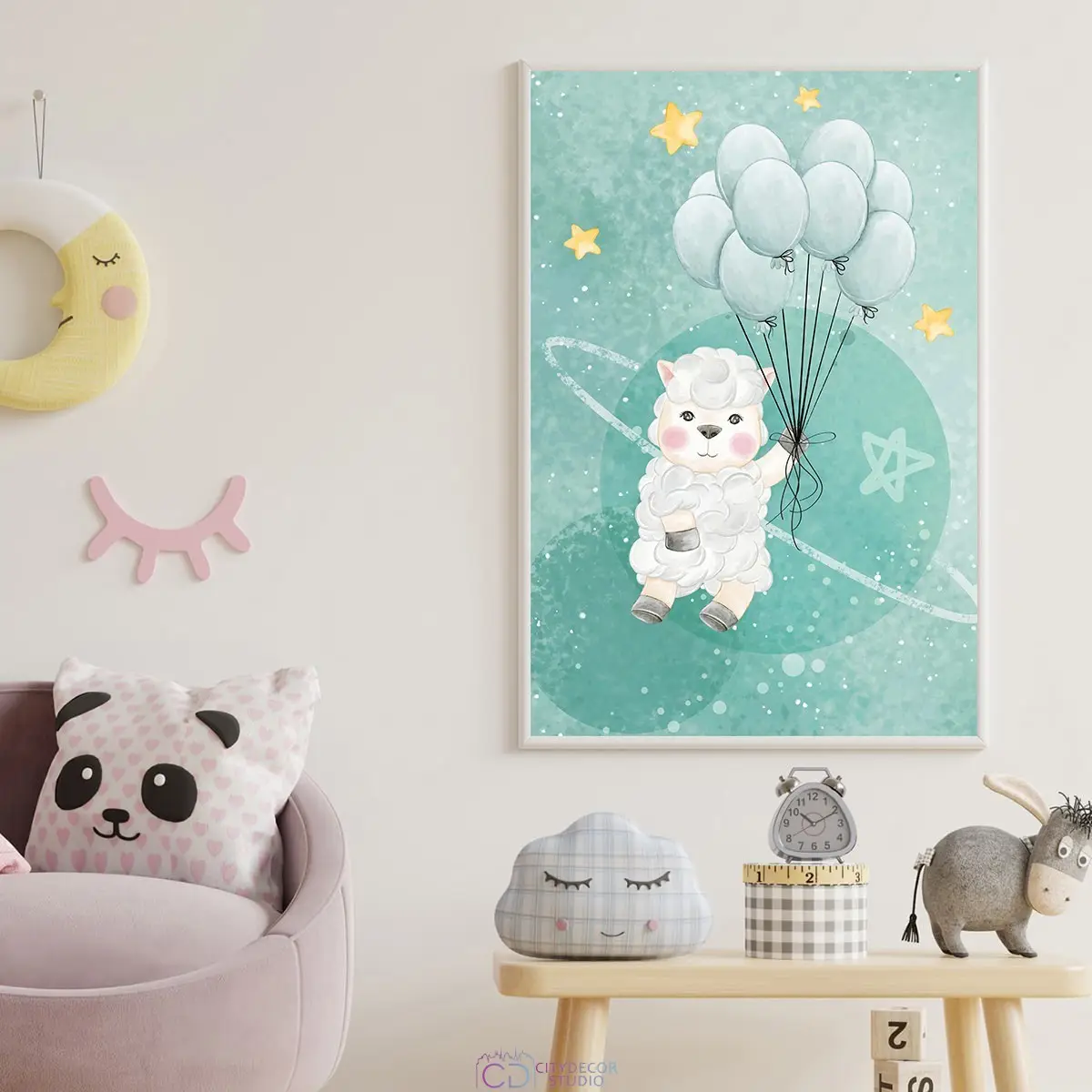 Дизайнерский постер Citydecor Овечки арт. 20 (1 постер 40x60 см без рамы)