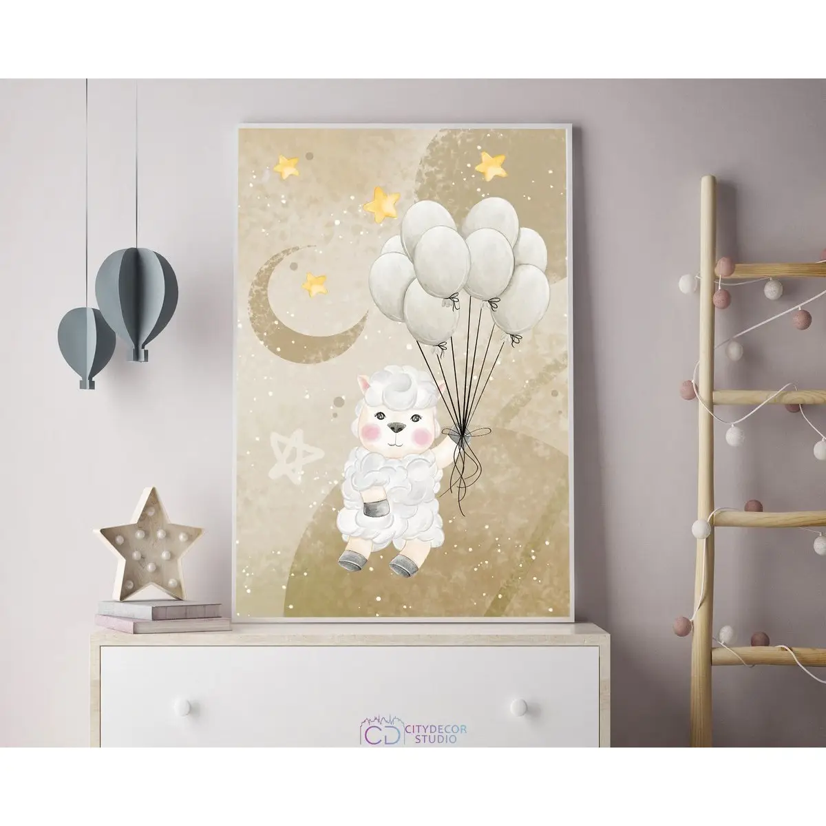 Дизайнерский постер Citydecor Овечки арт. 22 (1 постер 40x60 см без рамы)
