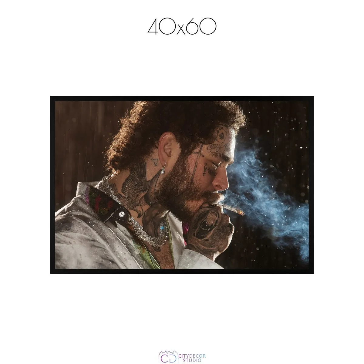 Постер Citydecor Post Malone арт. 1 (1 постер 40x60 см без рамы)
