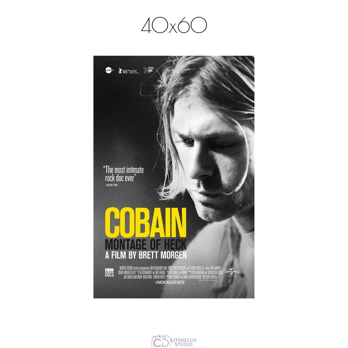 Постер Citydecor Kurt Cobain арт. 2 (1 постер 40x60 см без рамы)