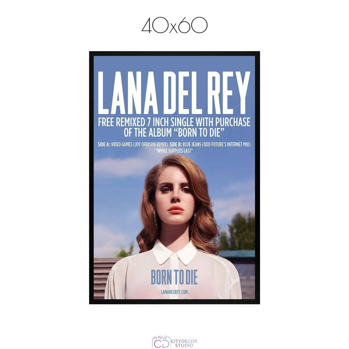 Постер Citydecor Lana Del Rey арт. 1 (1 постер 40x60 см без рамы)