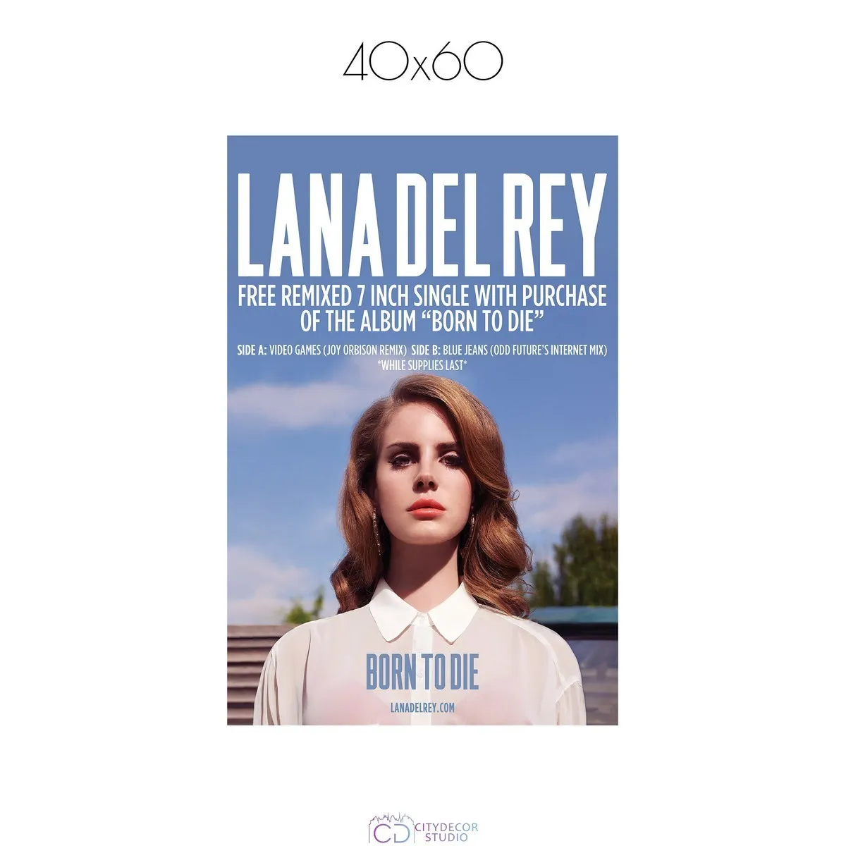 Постер Citydecor Lana Del Rey арт. 1 (1 постер 40x60 см без рамы)