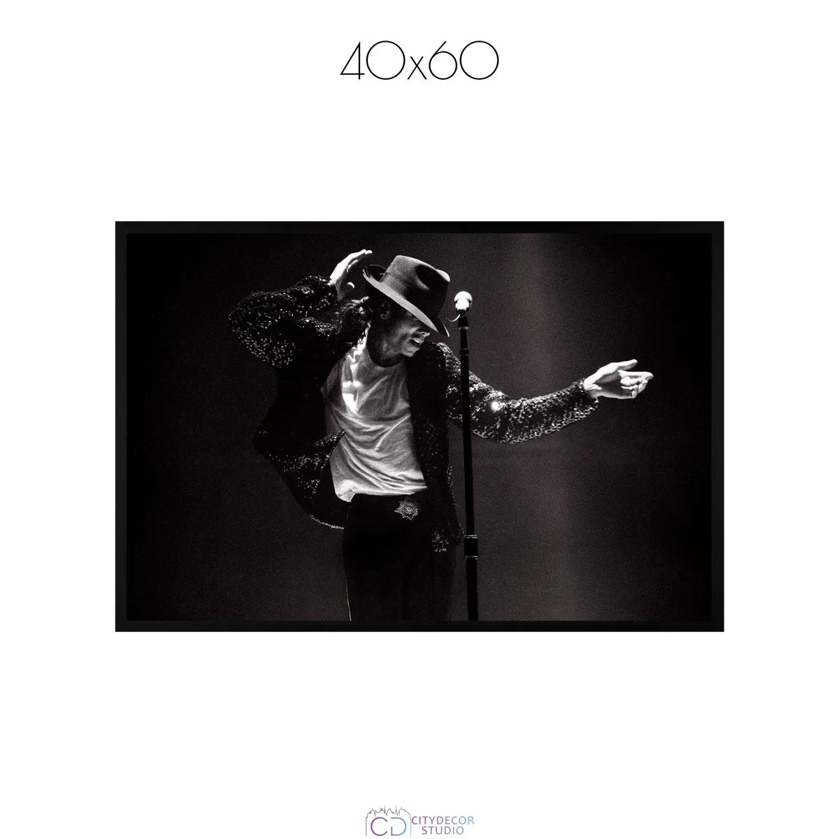 Постер Citydecor Michael Jackson арт. 1 (1 постер 40x60 см без рамы)