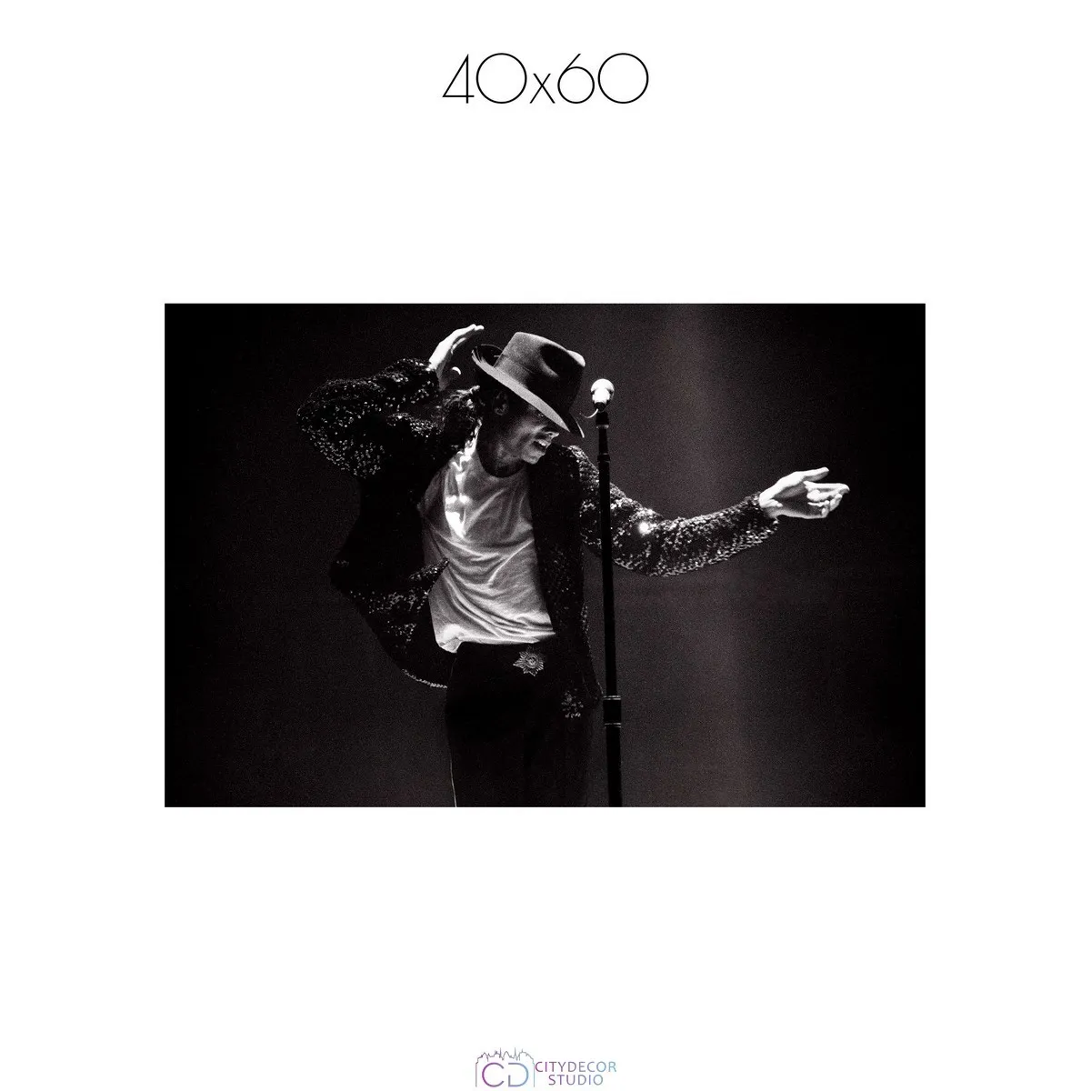 Постер Citydecor Michael Jackson арт. 1 (1 постер 40x60 см без рамы)
