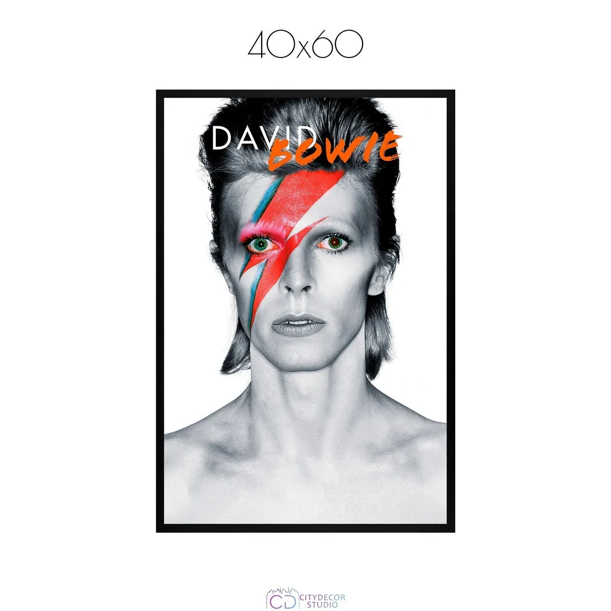 Постер Citydecor David Bowie арт. 1 (1 постер 40x60 см без рамы)