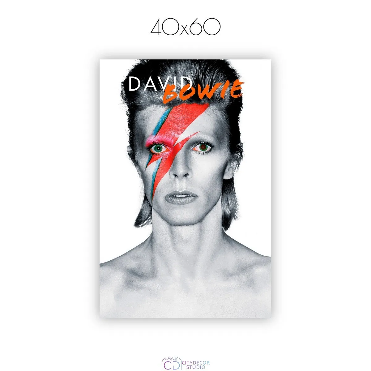 Постер Citydecor David Bowie арт. 1 (1 постер 40x60 см без рамы)