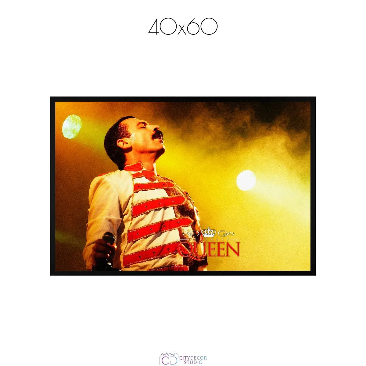 Постер Citydecor Freddie Mercury арт. 2 (1 постер 40x60 см без рамы)