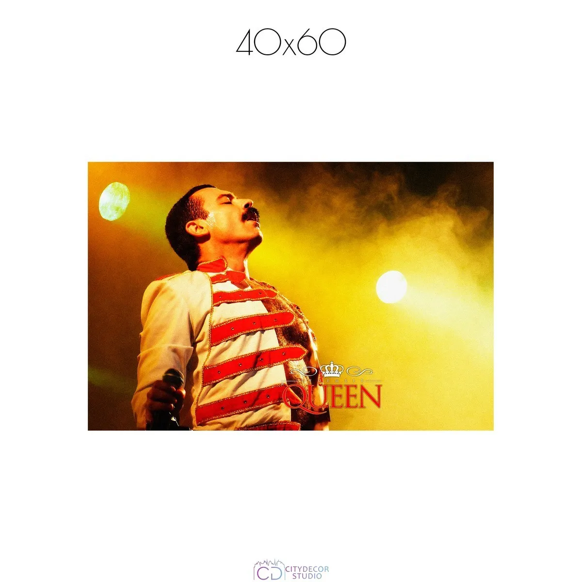 Постер Citydecor Freddie Mercury арт. 2 (1 постер 40x60 см без рамы)