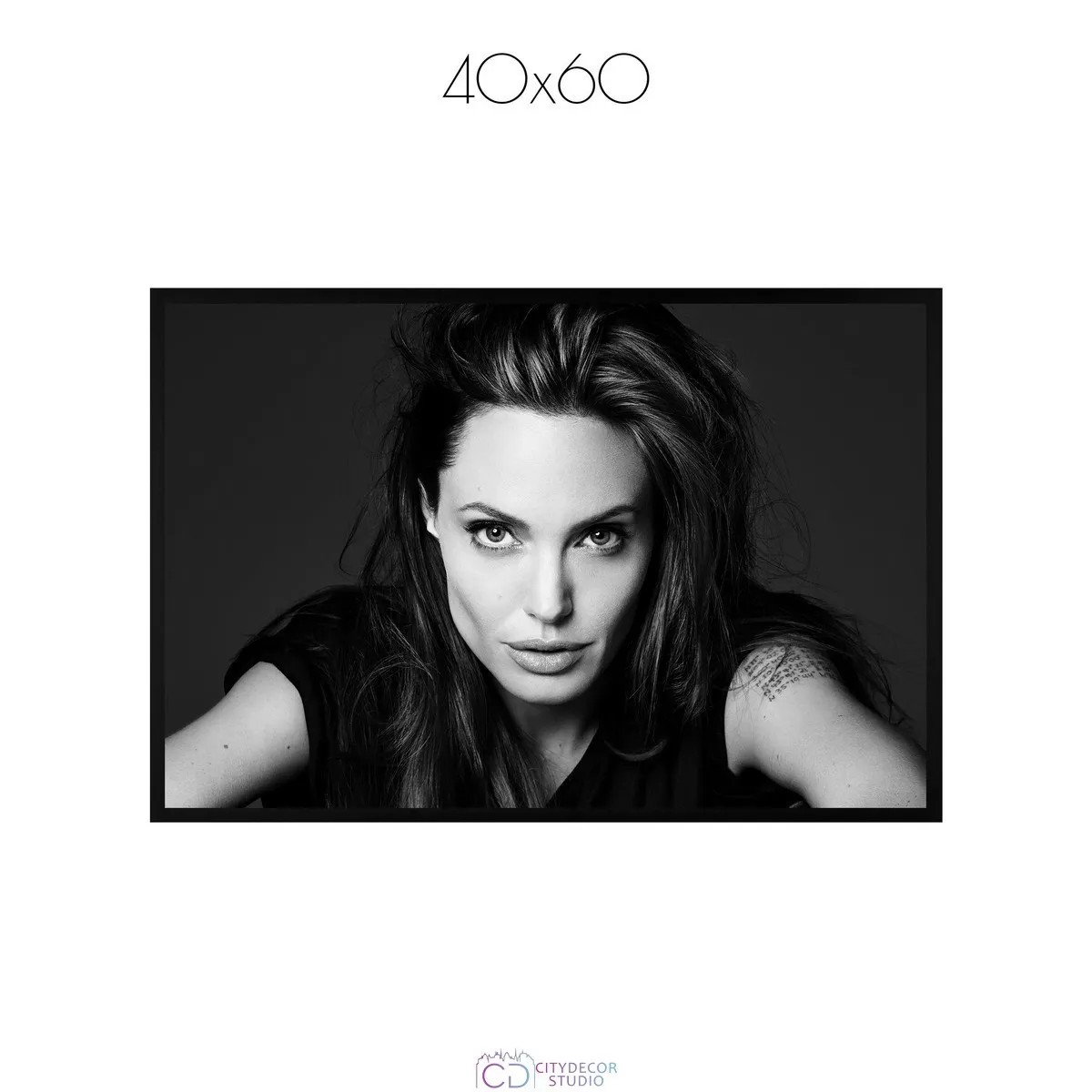 Постер Citydecor Angelina Jolie арт. 1 (1 постер 40x60 см без рамы)