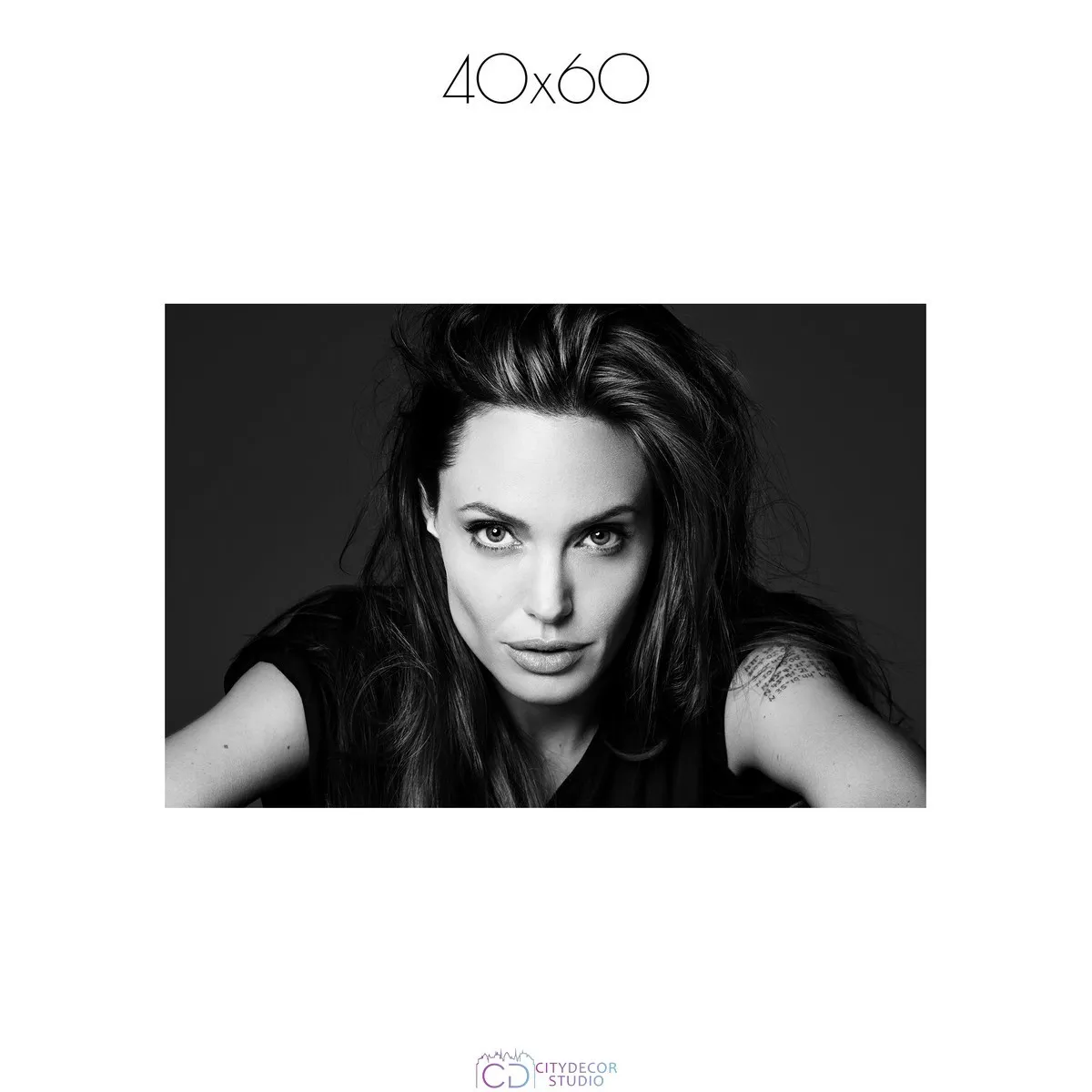Постер Citydecor Angelina Jolie арт. 1 (1 постер 40x60 см без рамы)