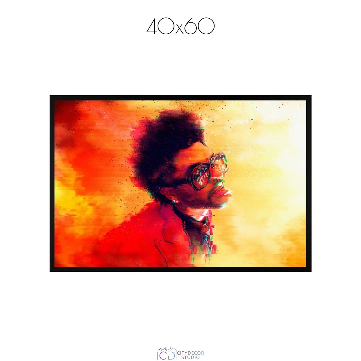 Постер Citydecor Weeknd арт. 1 (1 постер 40x60 см без рамы)