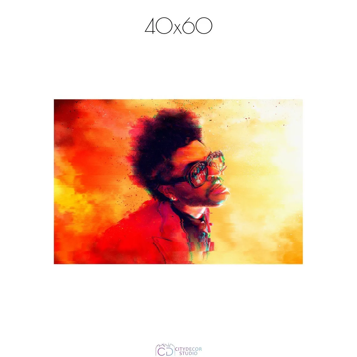 Постер Citydecor Weeknd арт. 1 (1 постер 40x60 см без рамы)