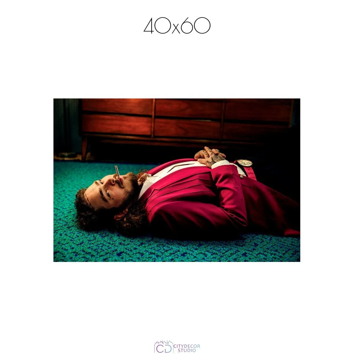 Постер Citydecor Post Malone арт. 2 (1 постер 40x60 см без рамы)