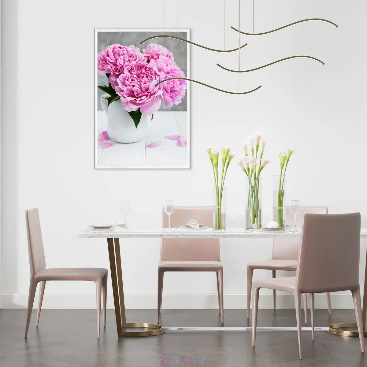 Постер Citydecor Пион арт. 3 (1 постер 60×40 см без рамы)