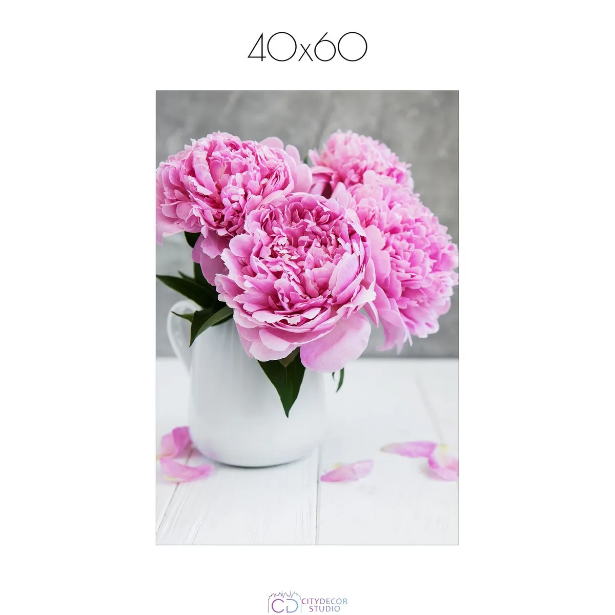 Постер Citydecor Пион арт. 3 (1 постер 60×40 см без рамы)