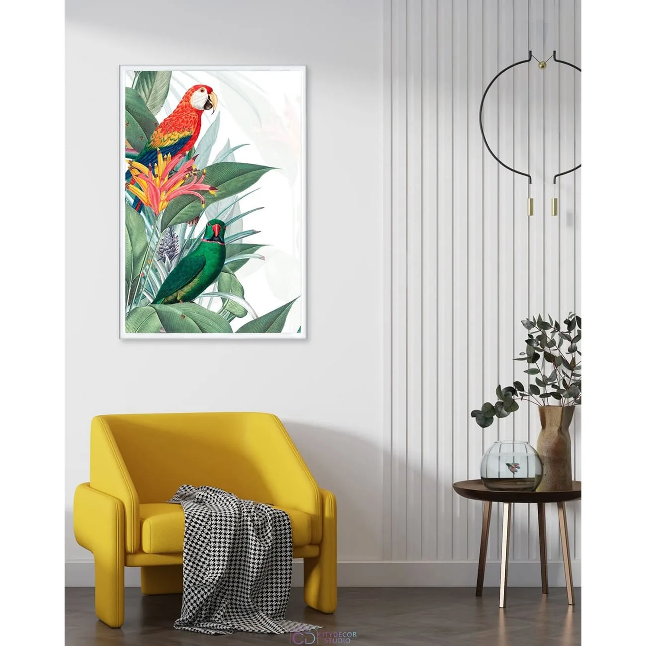 Постер Citydecor Попугайчики арт. 8 (1 постер 60x40 см без рамы)