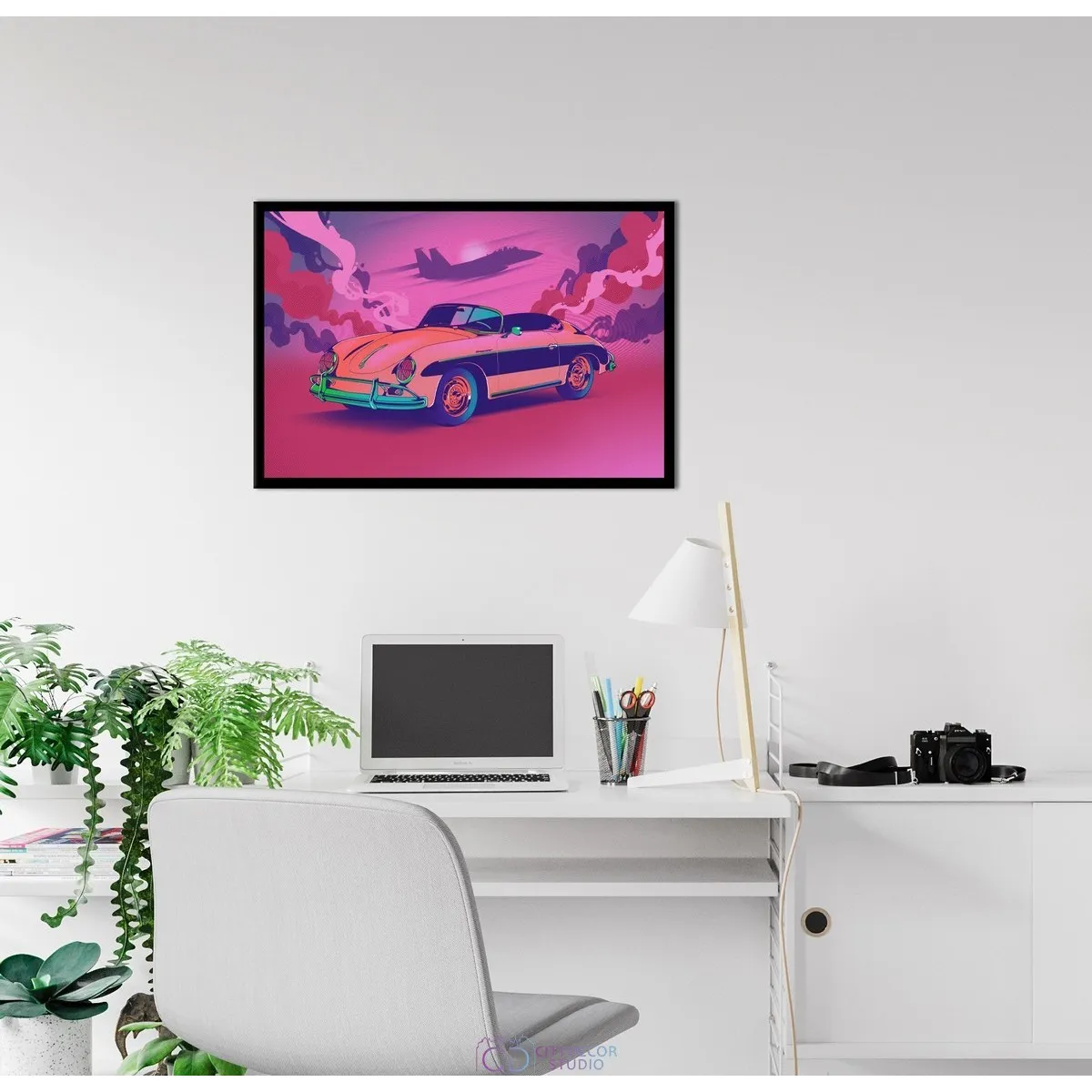 Постер Citydecor Порше Ретро арт. 1 (1 постер 40x60 см без рамы)