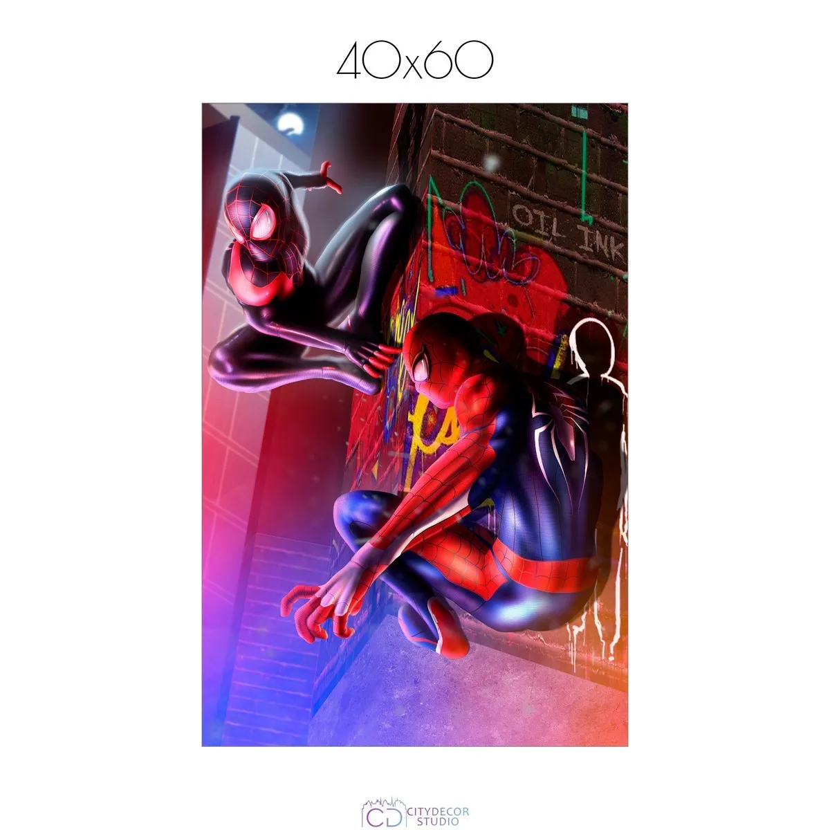 Постер Citydecor Человек-паук арт. 8 (1 постер 40x60 см без рамы)