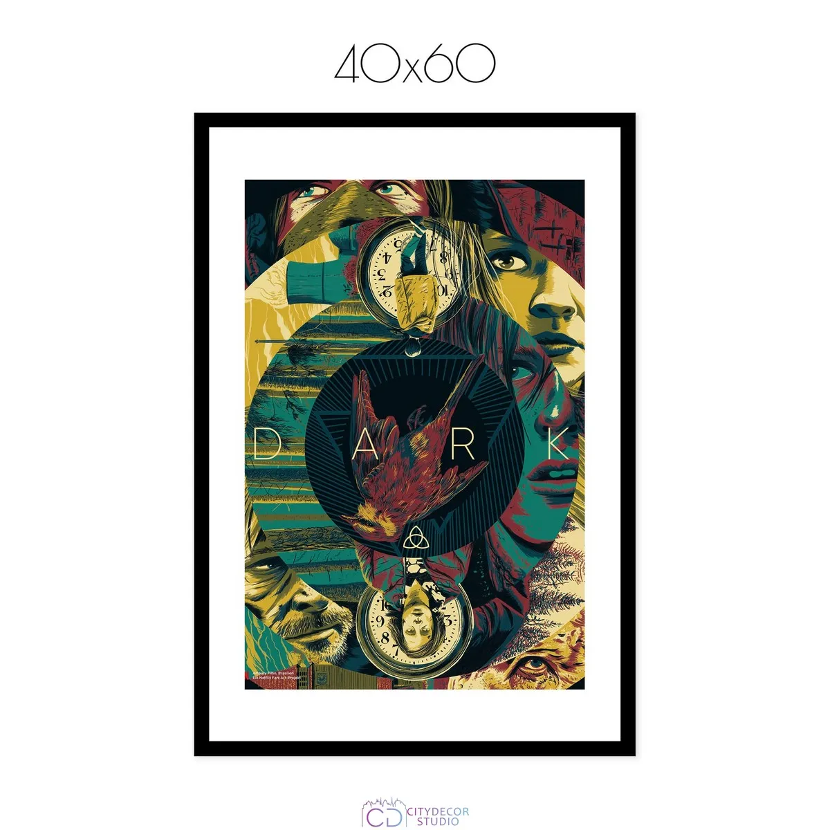 Постер Citydecor Тьма арт. 1 (1 постер 40x60 см без рамы)