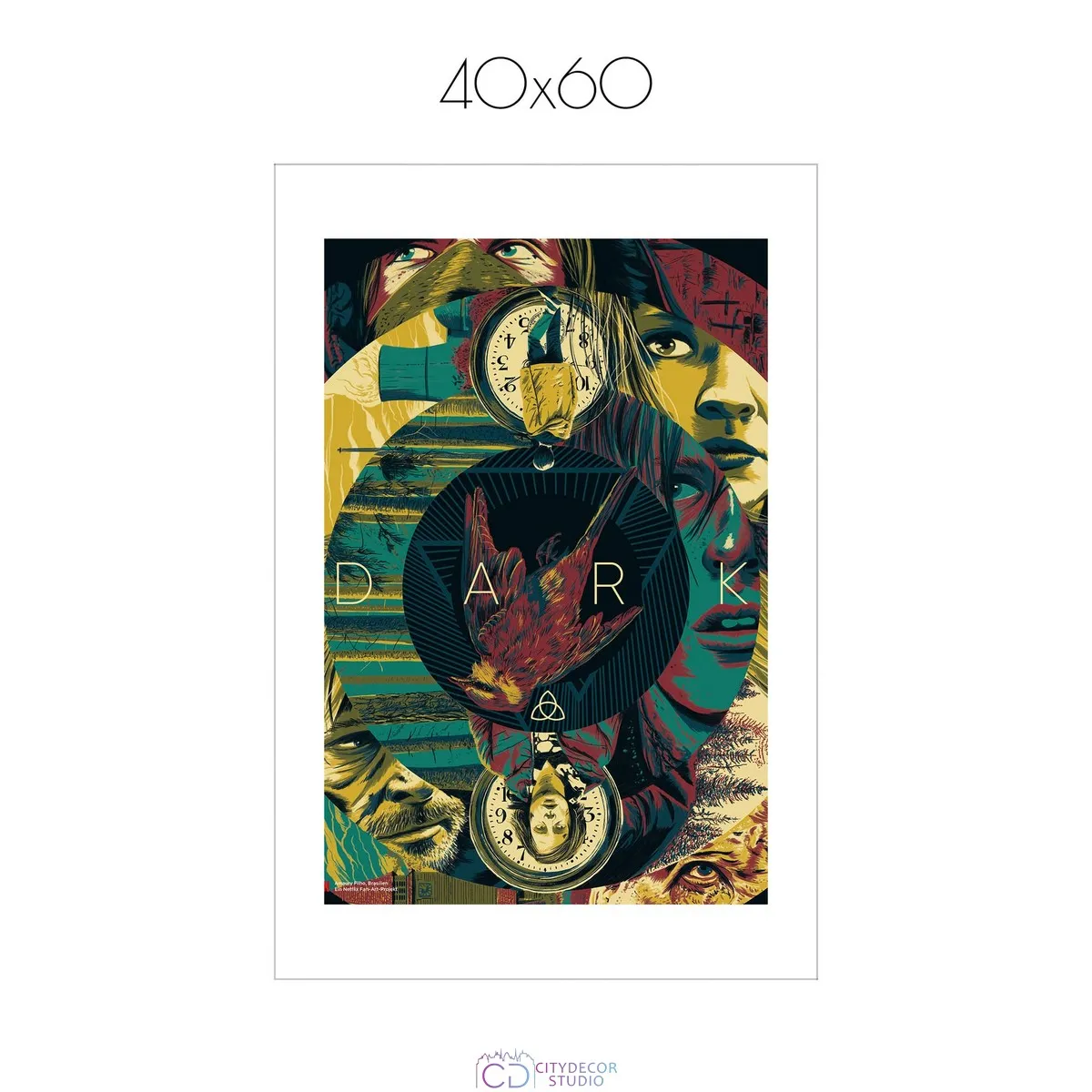 Постер Citydecor Тьма арт. 1 (1 постер 40x60 см без рамы)