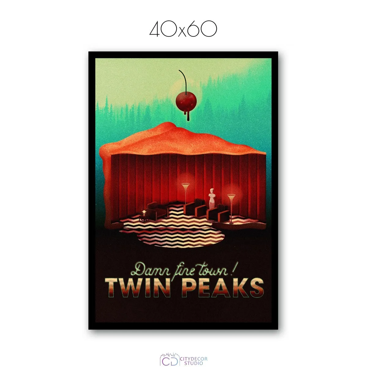 Постер Citydecor Твин Пикс арт. 1 (1 постер 40x60 см без рамы)