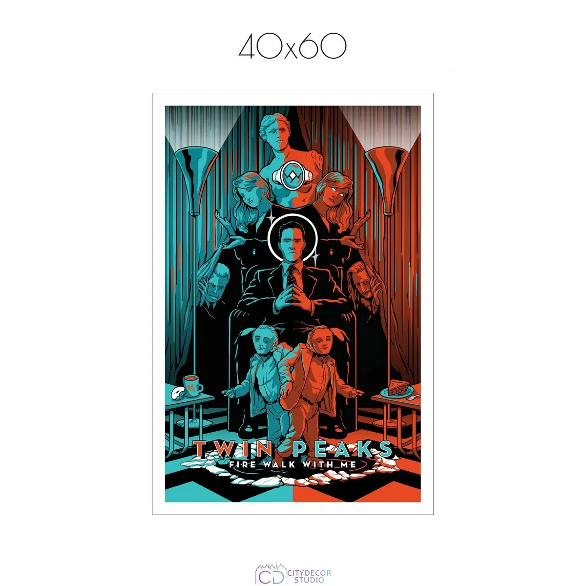 Постер Citydecor Твин Пикс арт. 5 (1 постер 40x60 см без рамы)
