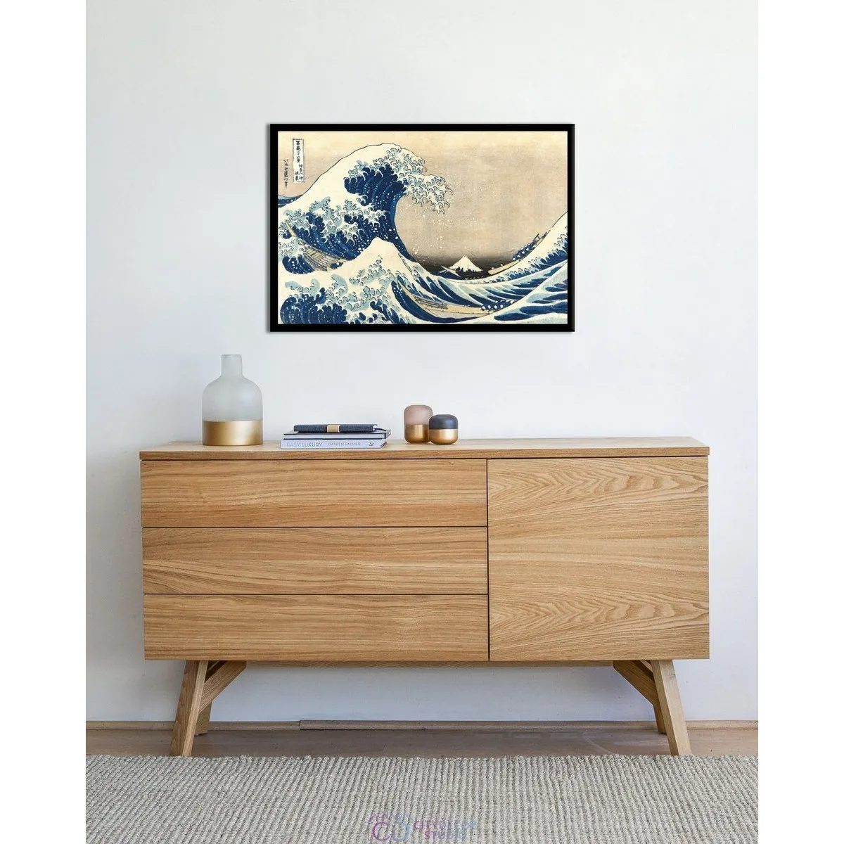 Постер Citydecor "Большая волна в Канагаве", Кацусика Хокусай. Репродукция (1 постер 40x60 см без рамы)
