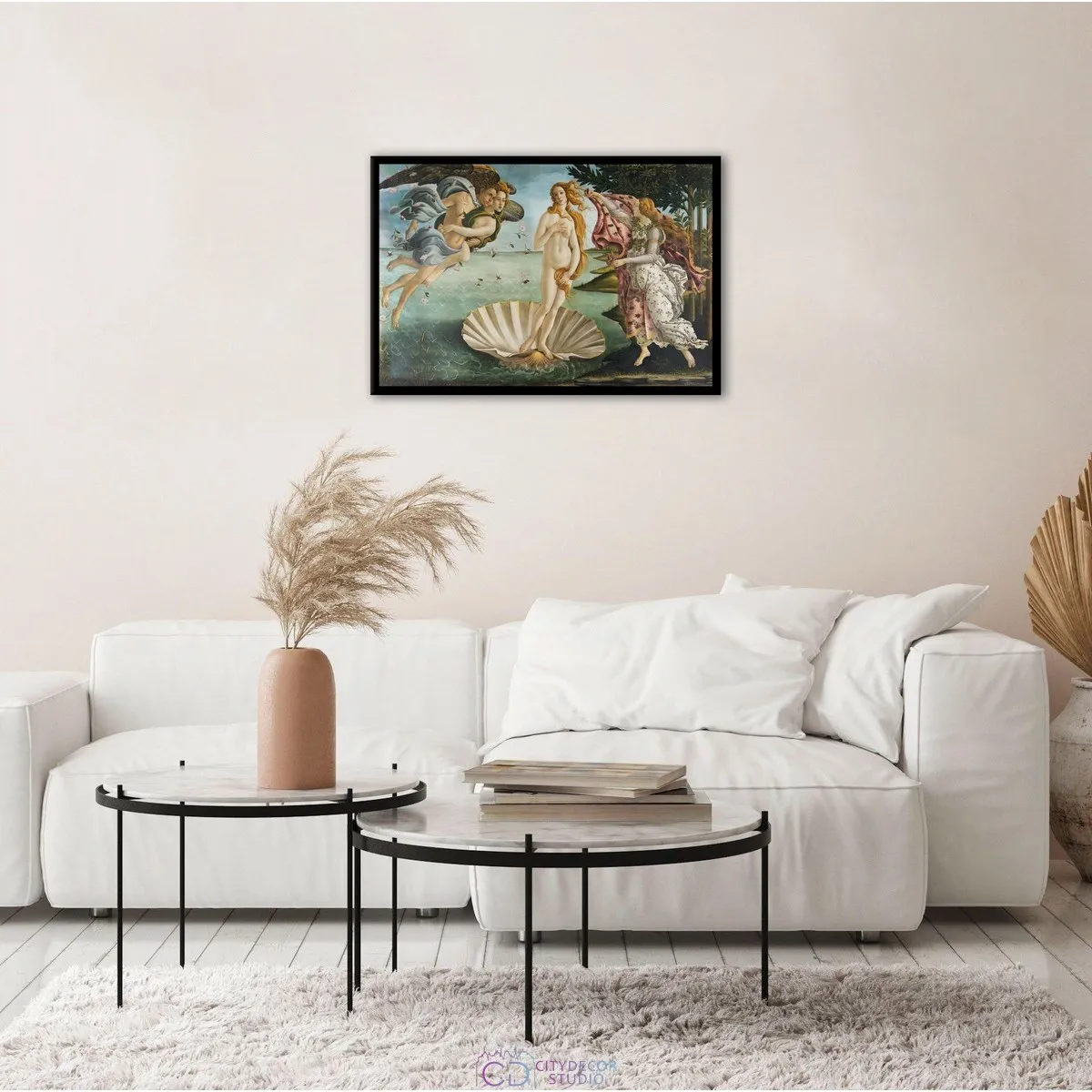 Постер Citydecor "Рождение Венеры", Сандро Боттичелли. Репродукция (1 постер 40x60 см без рамы)