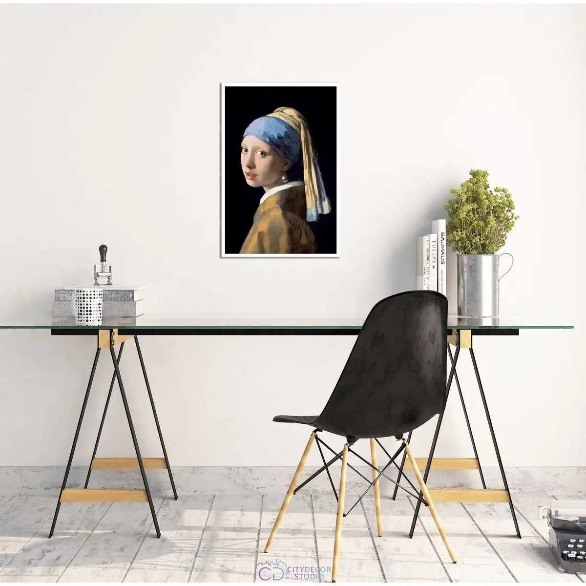 Постер Citydecor "Девушка с жемчужной серёжкой", Ян Вермеер. Репродукция (1 постер 40x60 см без рамы)