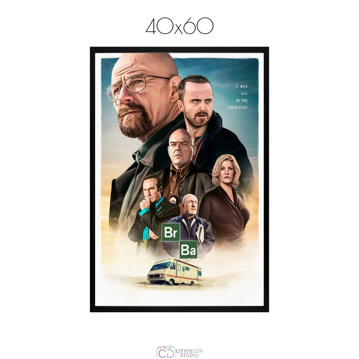 Постер Citydecor Во все тяжкие арт. 10 (1 постер 40x60 см без рамы)