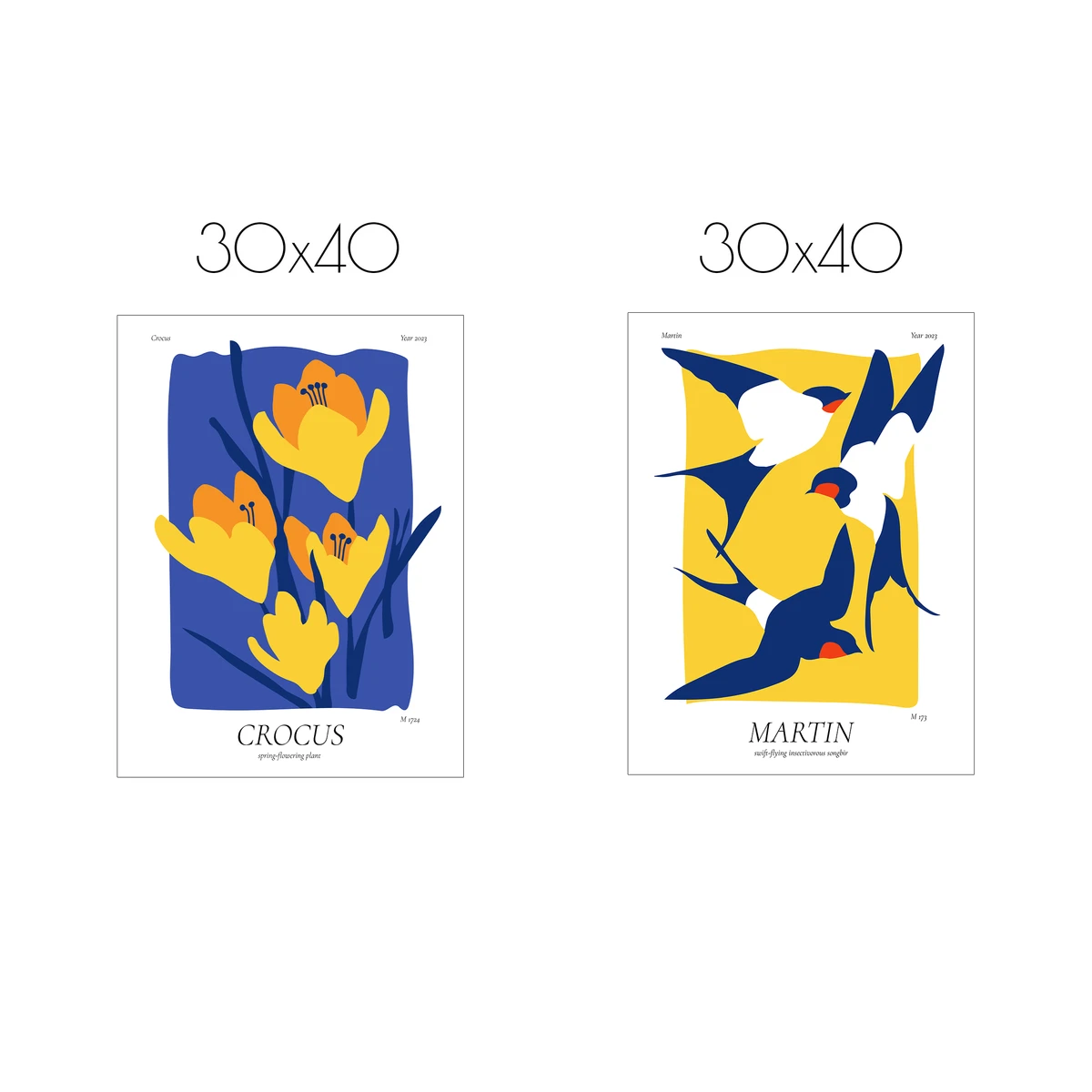 Набор постеров Citydecor Nature арт. 1 (2 постера размером 30x40 см без рам)