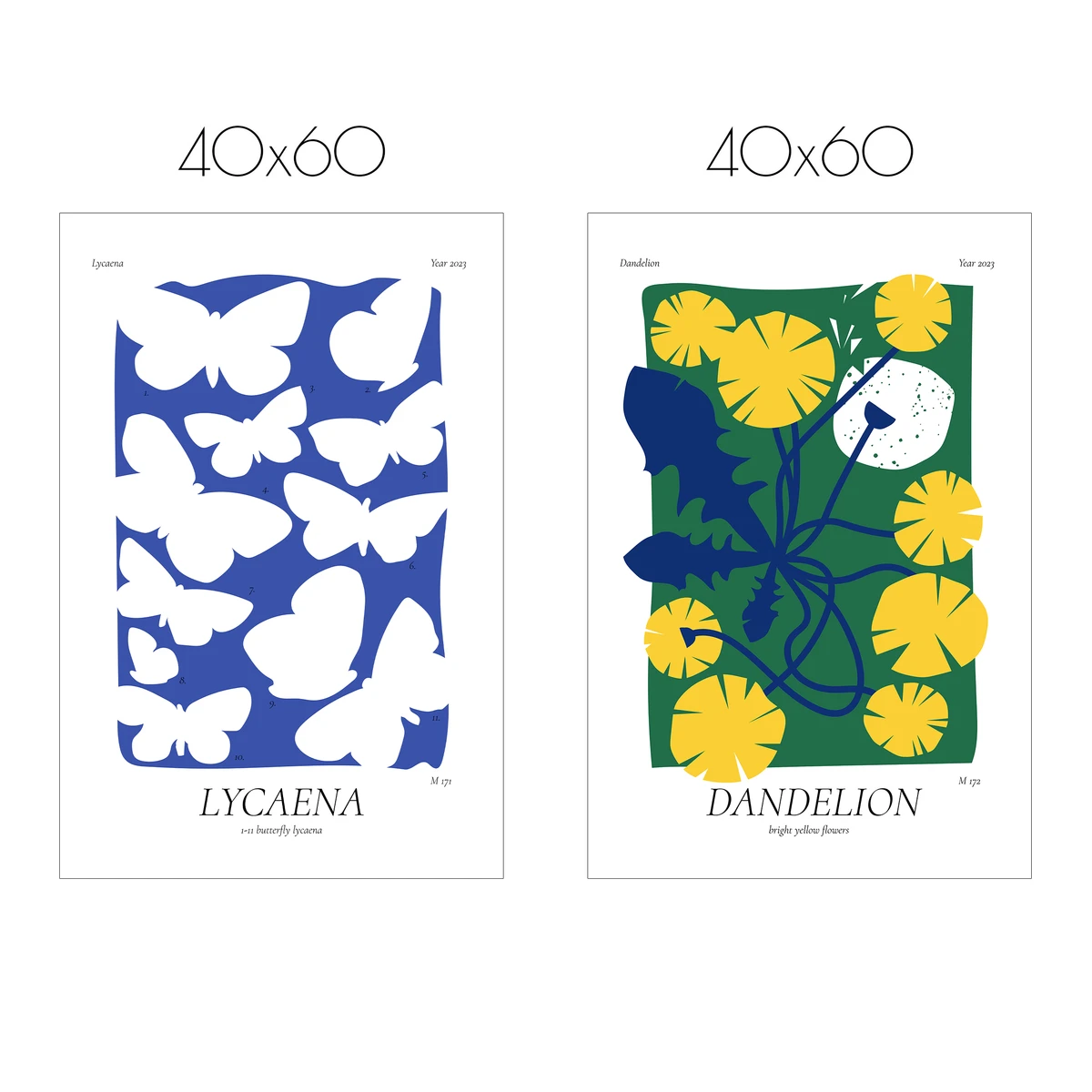 Набор постеров Citydecor Nature арт. 2 (2 постера размером 40x60 см без рам)