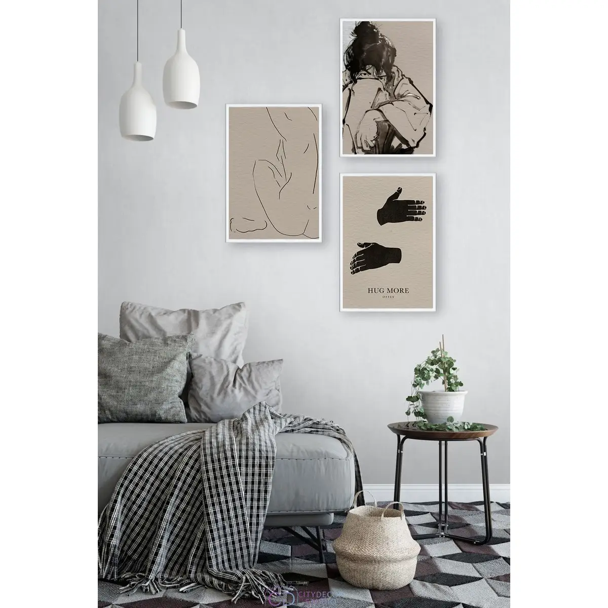Набор постеров Citydecor Body арт. 1 (3 постера размером 21x30 см без рам)