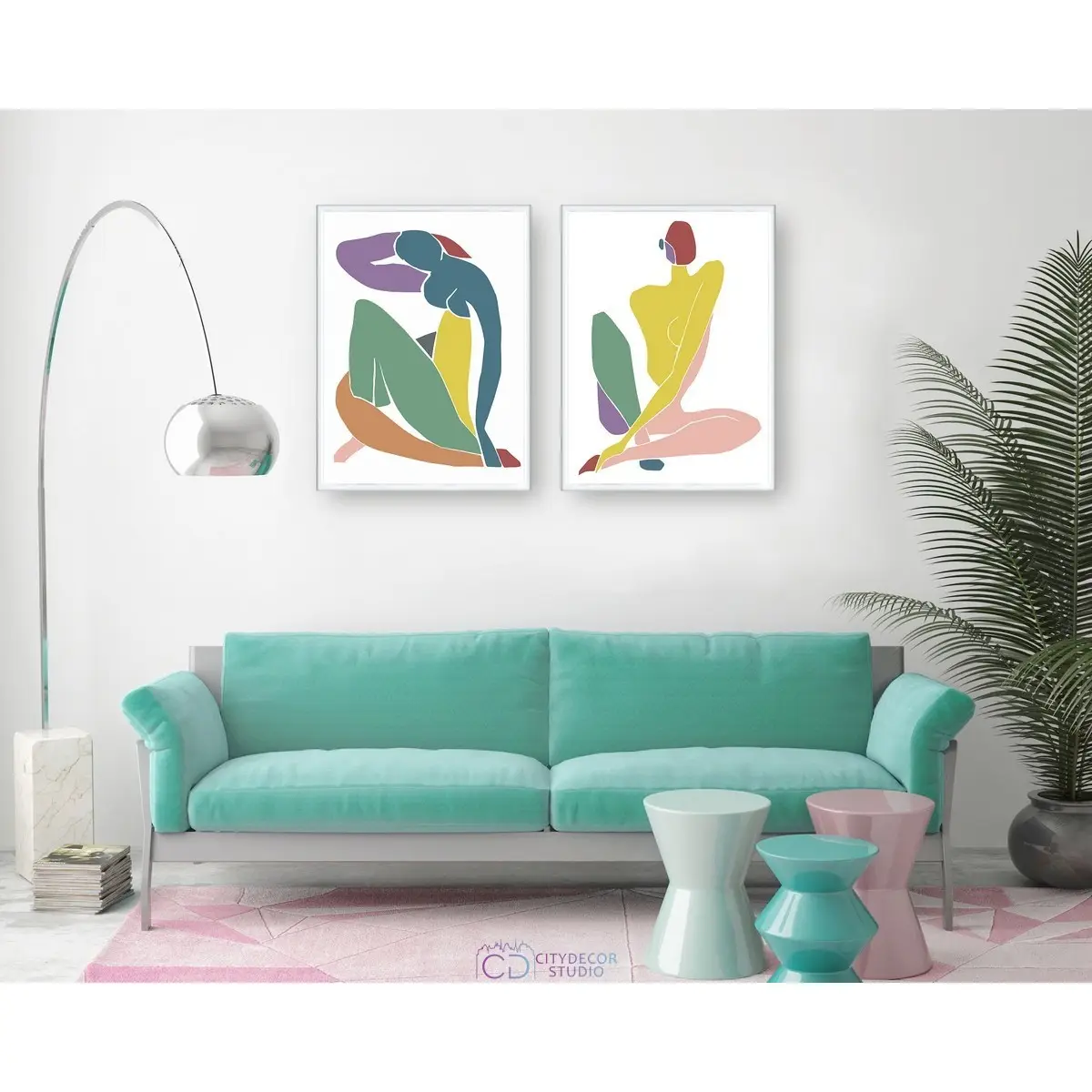 Набор постеров Citydecor Body арт. 3 (2 постера размером 30x40 см без рам)
