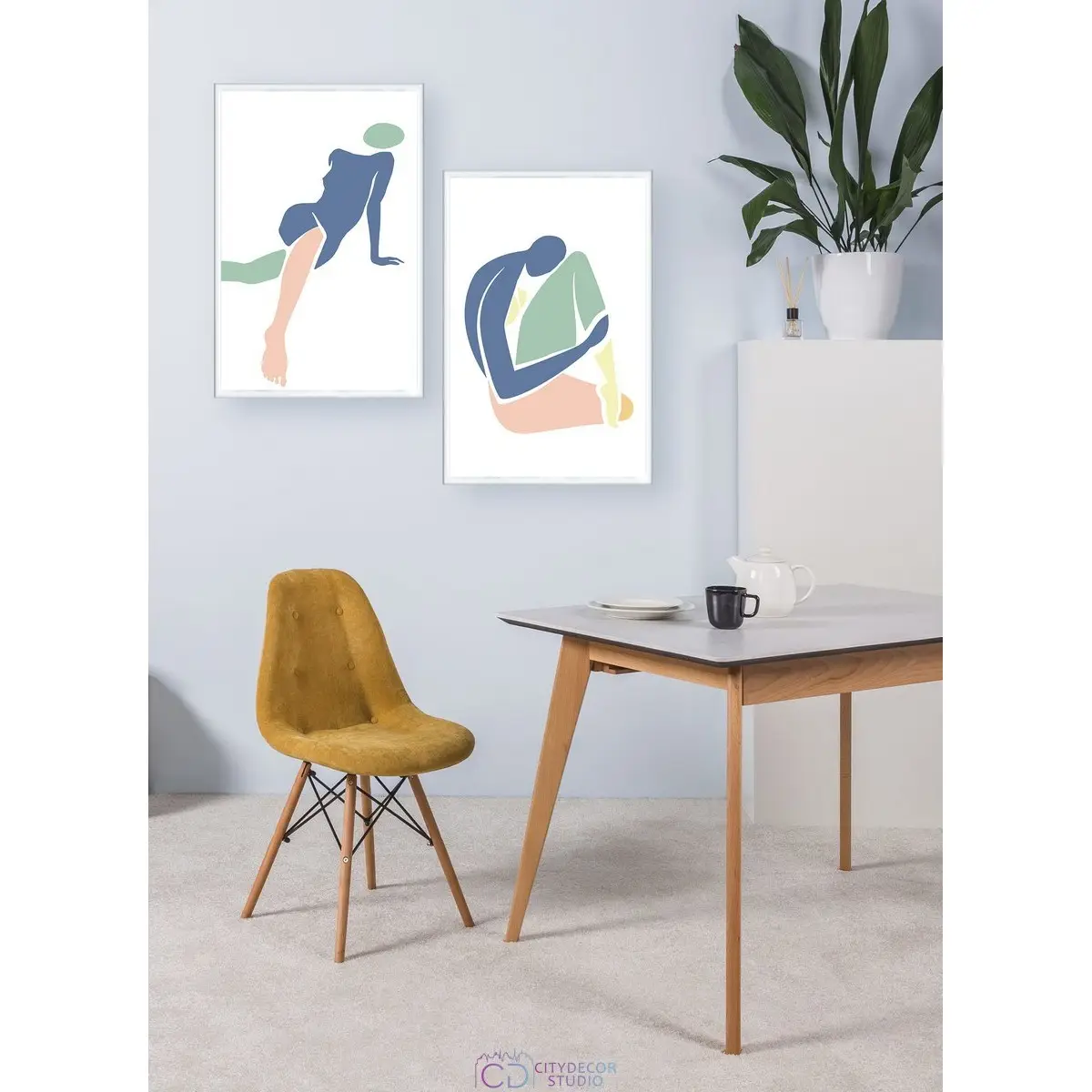 Набор постеров Citydecor Body арт. 6 (2 постера размером 40x60 см без рам)