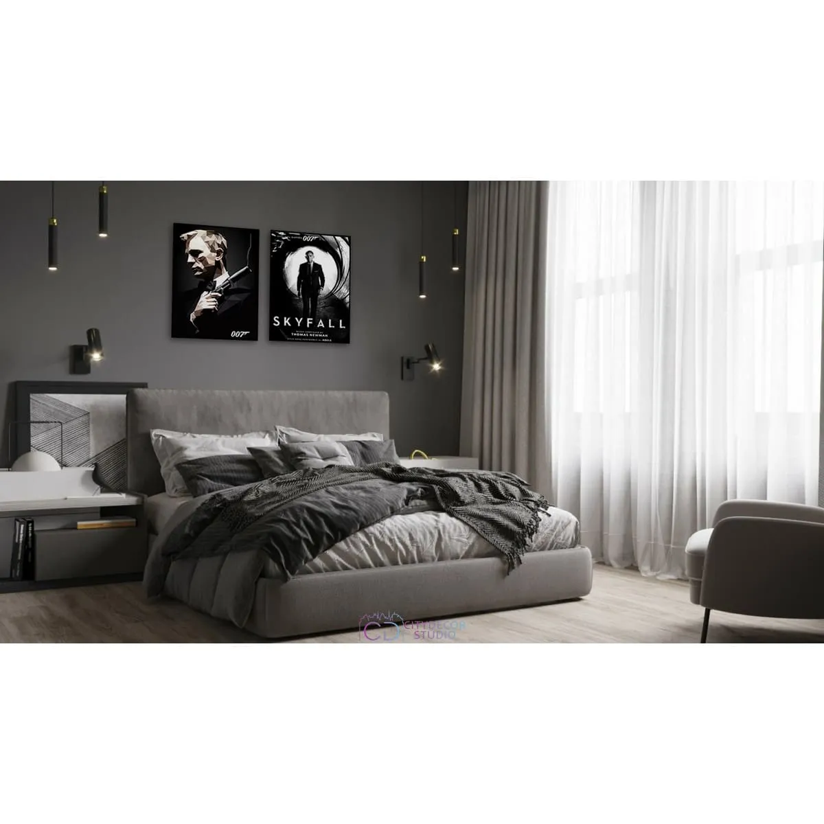 Набор постеров Citydecor Джеймс Бонд арт. 2 (2 постера размером 30x40 см без рам)