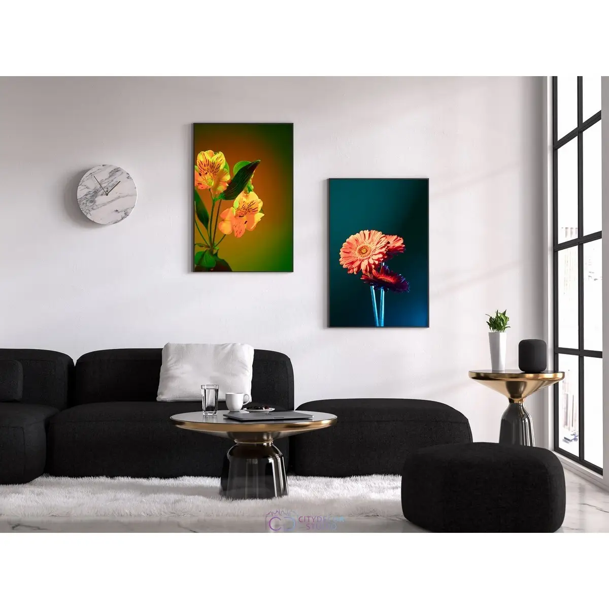 Набор постеров Citydecor Цветы арт. 19 (2 постера размером 40x60 см без рам)