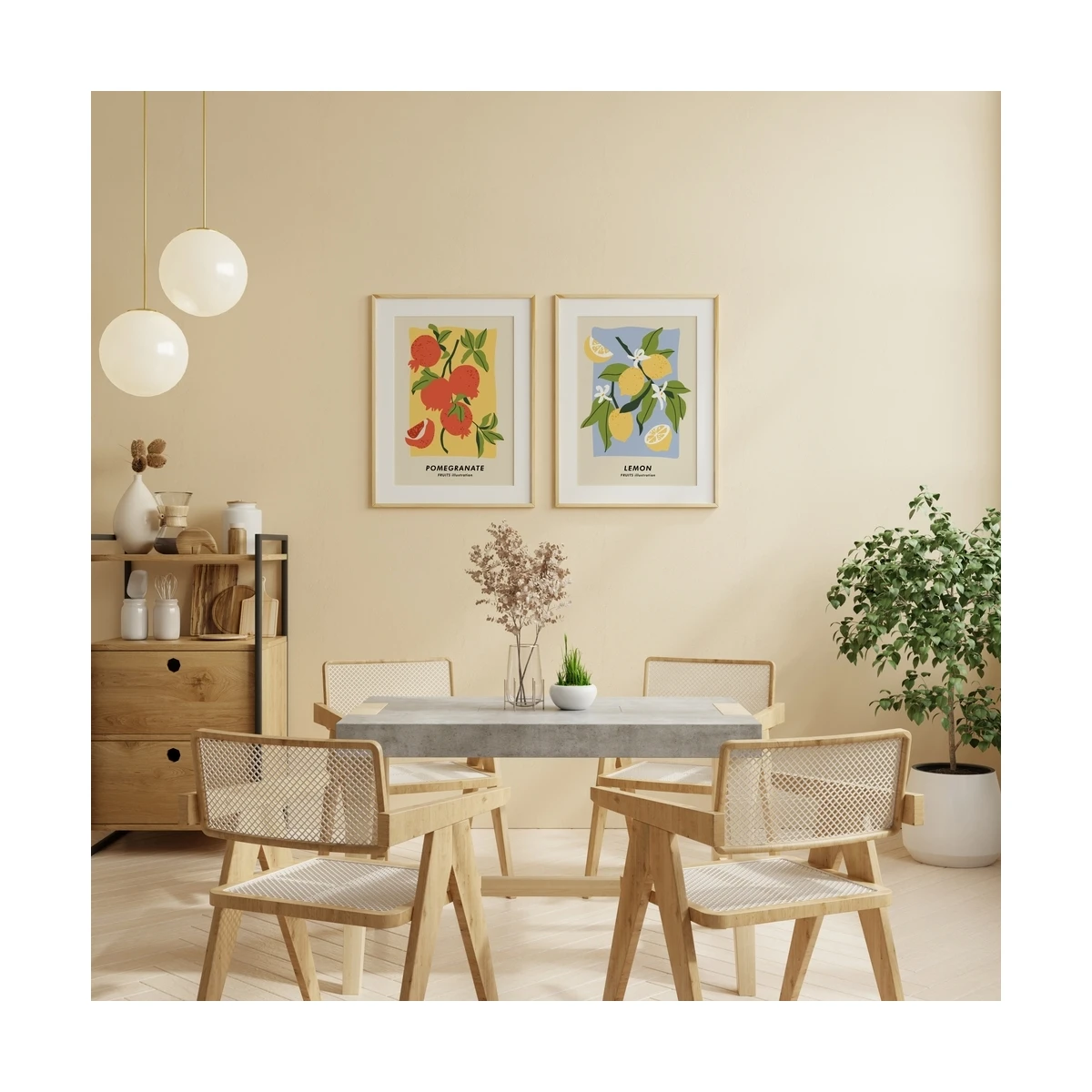 Набор постеров Citydecor Фрукты арт. 12 (2 постера размером 30x40 см без рам)