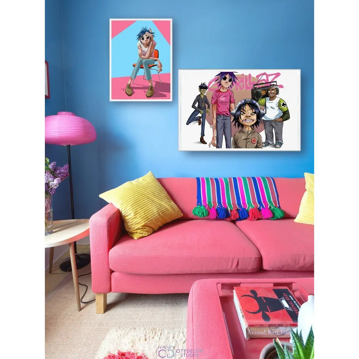 Набор постеров Citydecor Gorillaz арт. 5 (по 1 постеру размером 30x40 и 40x60 см без рам)